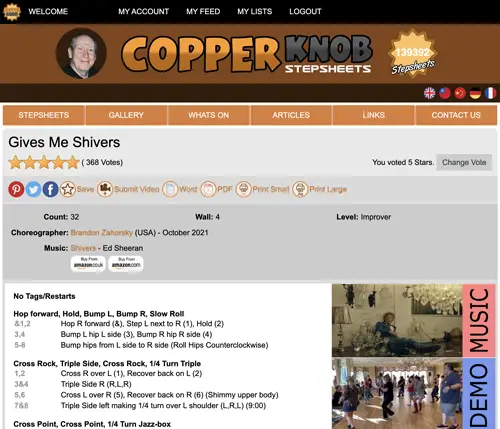 Copperknob GivesMeShiversPage